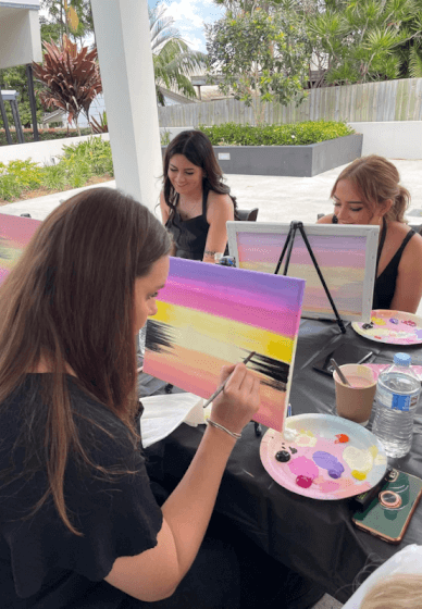 Mobile Paint and Sip Class
