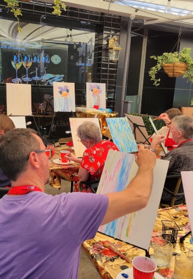 Mobile Paint and Sip Class - Bribie Island