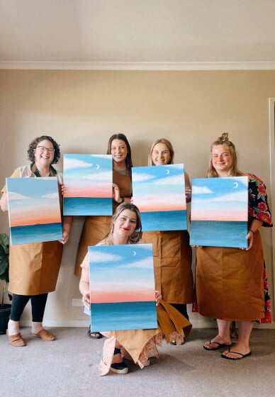 Mobile Paint and Sip Class
