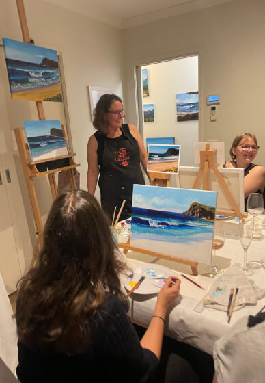 Mobile Paint and Sip Class