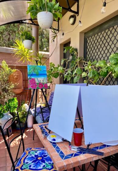 Mobile Paint and Sip Class for Private Events
