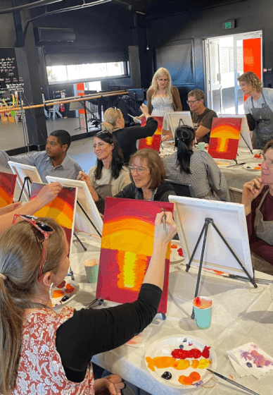 Mobile Paint and Sip Class - Sunshine Coast