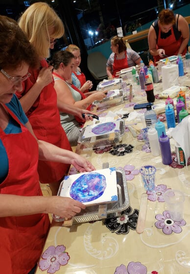 Mobile Private Paint Pouring Party - Ipswich