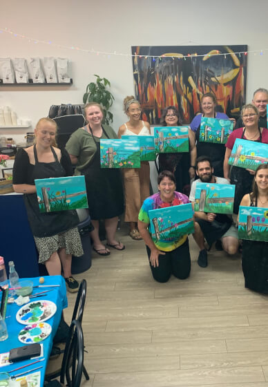 Mobile Sip and Paint Class