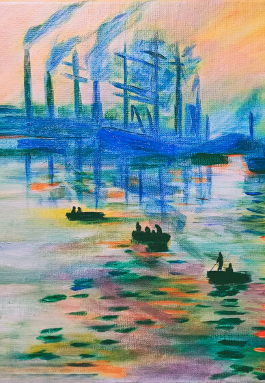 Monet's Sunrise - Acrylic Painting Class