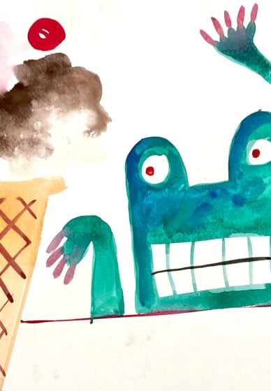 Monster Watercolour Painting Class for Kids