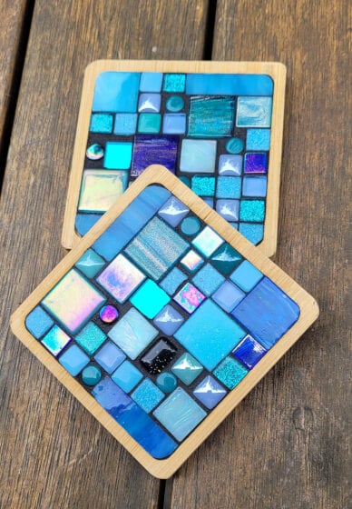 Mosaic Art Class: Coaster Set of Four or Mirror