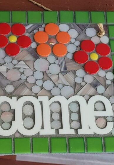 Mosaic Art Workshop: Welcome or House Number Sign