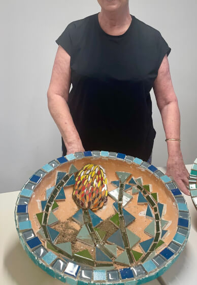 Mosaic Garden Bowl Workshop