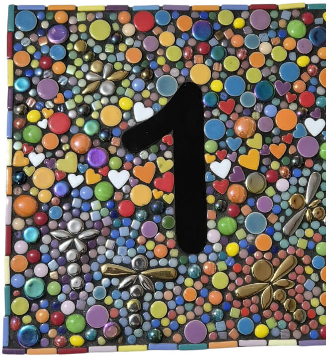 Mosaic House Number Workshop