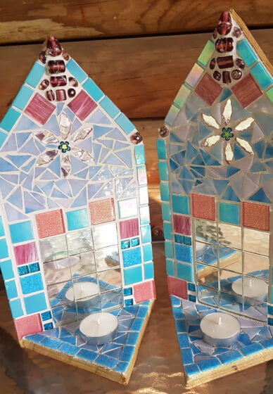 Mosaic Wall Candle Holder Workshop