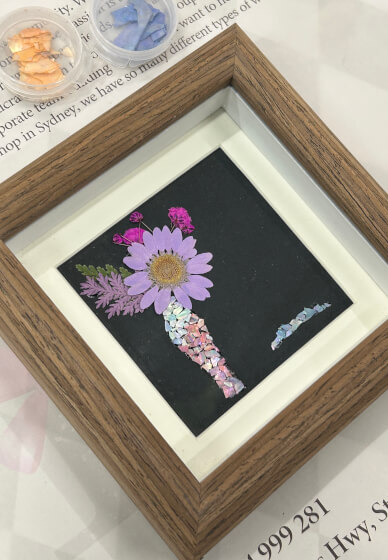 Mother of Pearl Pressed Flower Framed Art Workshop