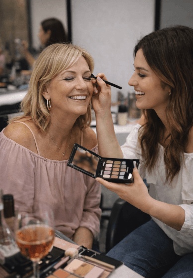 Mother's Day Makeup and Sip Class