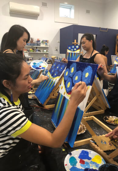 Mothers Day Paint N Sip Canvas Painting Workshop