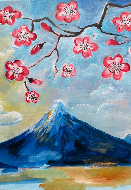 Mother's Day Paint N Sip Class: Cherry Blossoms