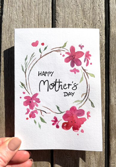 Mother's Day Workshop for Kids: Handmade Watercolour Cards
