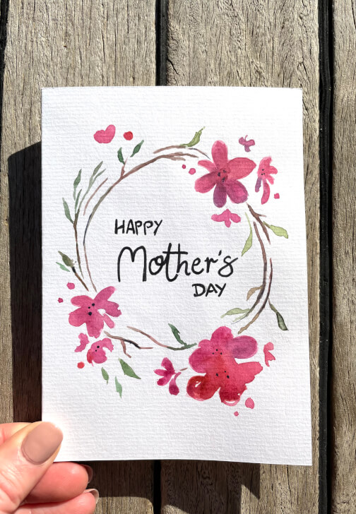 Mother's Day Workshop for Kids: Handmade Watercolour Cards