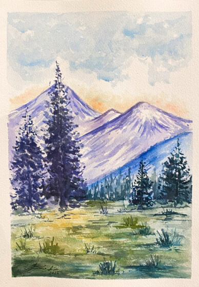 Mountain Landscape Watercolor Workshop