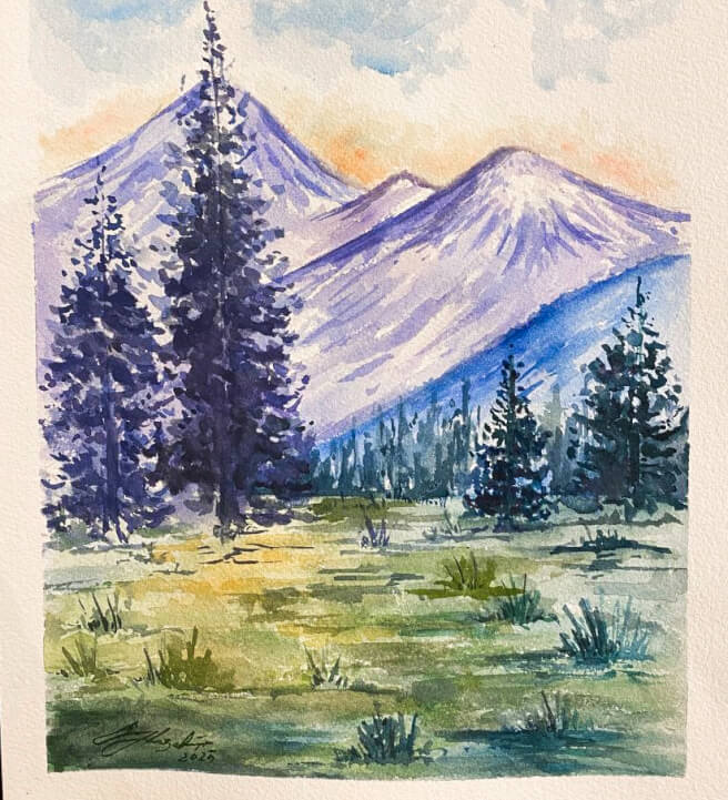 Mountain Landscape Watercolor Workshop