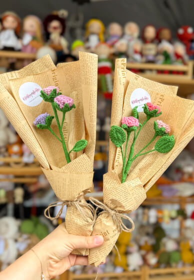 Multiheaded Rose Bouqet Crochet Class in Brisbane