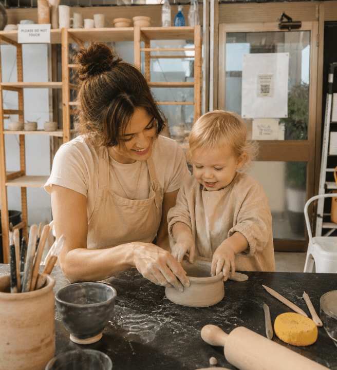 Mums and Bubs Pottery Class