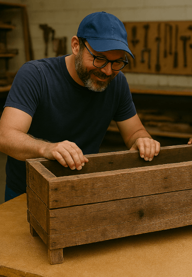 Reclaimed Timber Planter Box Workshop