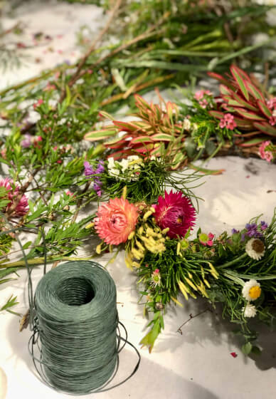 Native and Wildflower Christmas Wreath Making Workshop