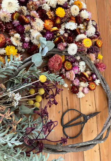 Native Flower Wreath Making Class
