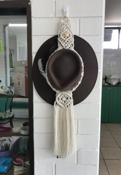 Nibble and Knot Macrame Hat Hanger Workshop