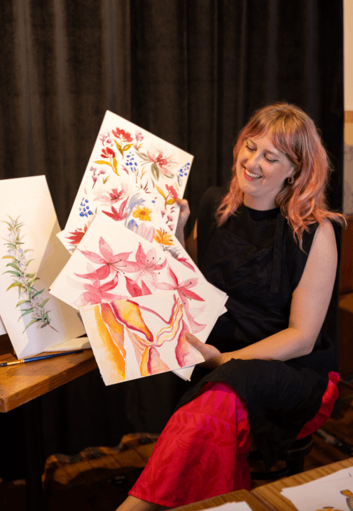 No Straight Lines Adult Art Class