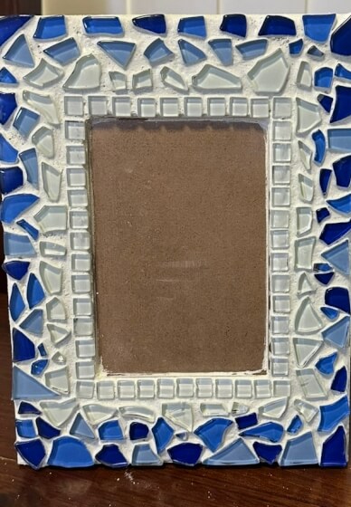 Ocean Blue Mosaic Frame Workshop