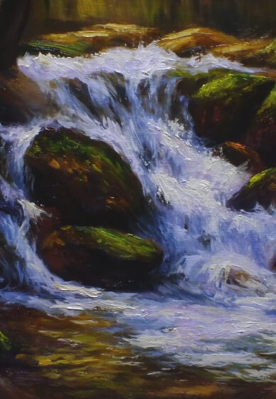 Oil Painting Class for Beginners: Waterfalls