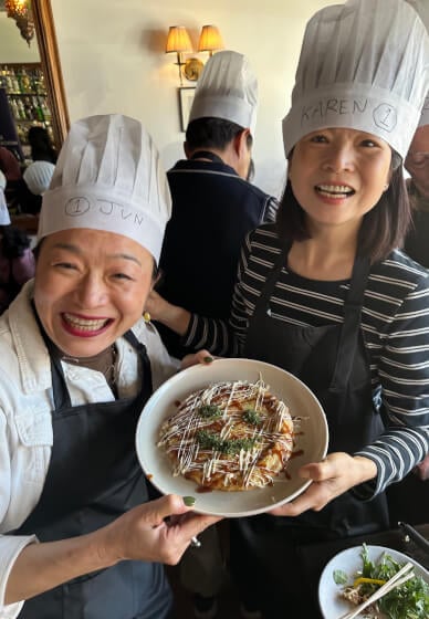 Okonomiyaki and Takoyaki Cooking Class for Team Building