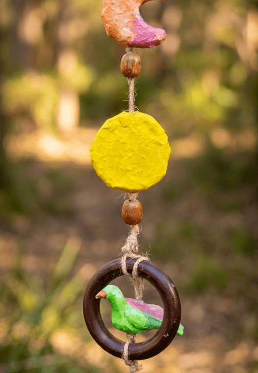 Outdoor Paper Clay Bird Mobile and Weaving Workshop