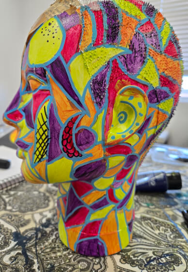 Paint a Mannequin Head Class