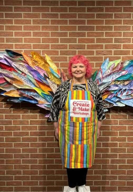 Paint and Create Angel Wings Wall Installation Workshop