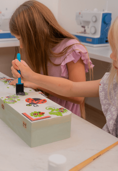 Paint and Decoupage a Jewellery Box: School Holiday Workshop
