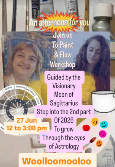 Paint and Flow with the Visionary Moon Workshop