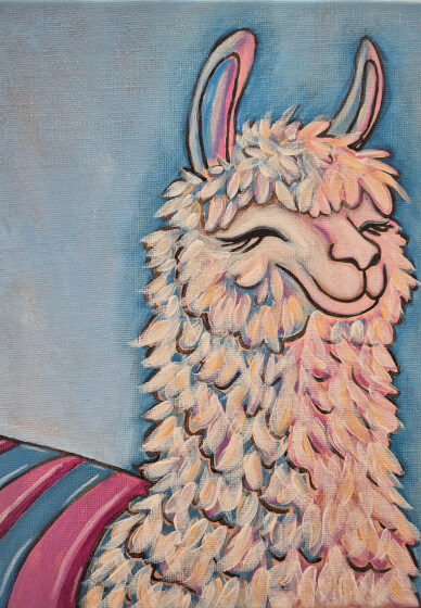 Paint and Pat a Llama Class