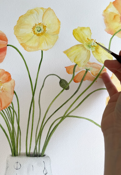 Paint and Pick - Watercolour Workshop on the Flower Field