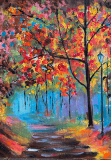 Paint and Sip Class: Autumn Leaves