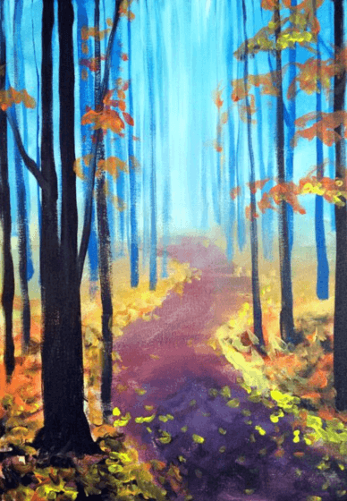 Paint and Sip Class: Autumn Path