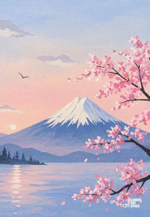 Paint and Sip Class: Blush Fuji