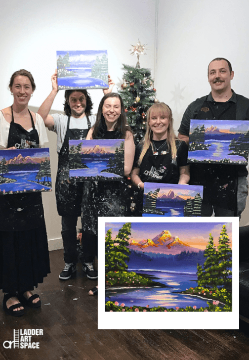 Paint and Sip Class: Bob Ross' Sunset Landscape