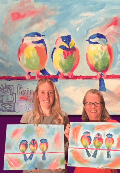 Paint and Sip Class: Chatty Birds