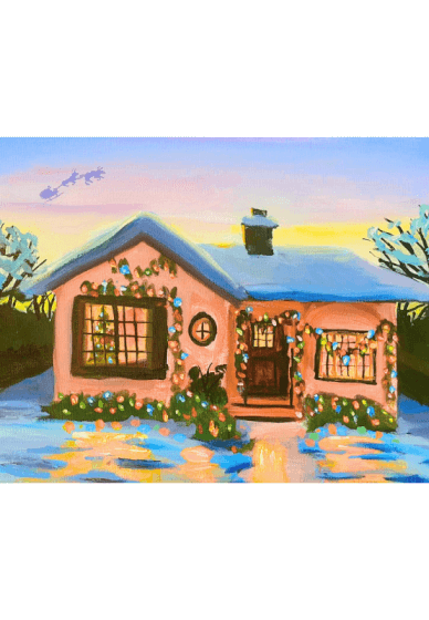 Paint and Sip Class: Christmas House