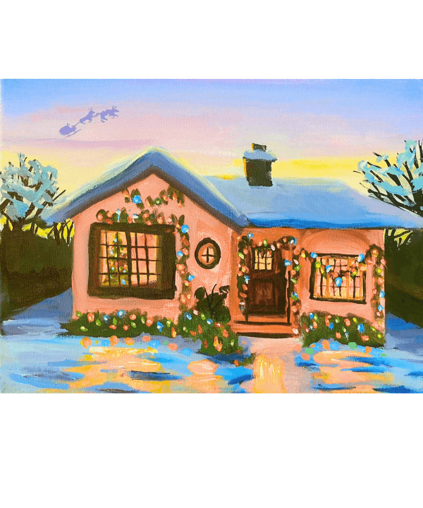 Paint and Sip Class: Christmas House