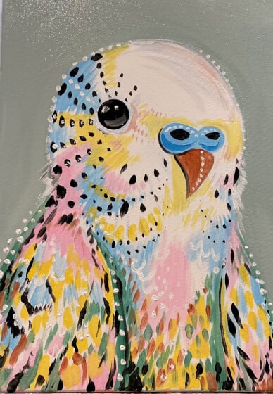 Paint and Sip Class: Chubby Budgie