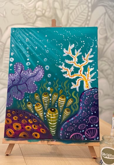 Paint and Sip Class: Coral Reef