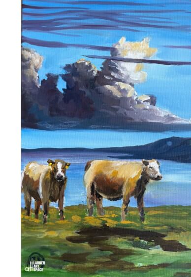 Paint and Sip Class: Cows in the Meadow